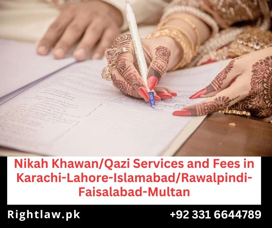 Nikah Khawan/Qazi Services pakistan