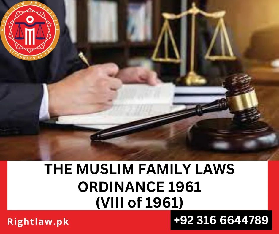 Muslim Family Laws Ordinance 1961 Pakistan