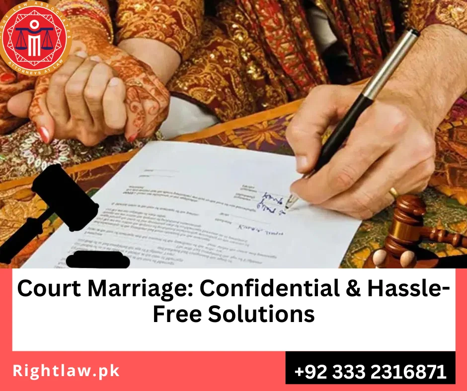 Nikah Nama Signing for Court Marriage in Pakistan