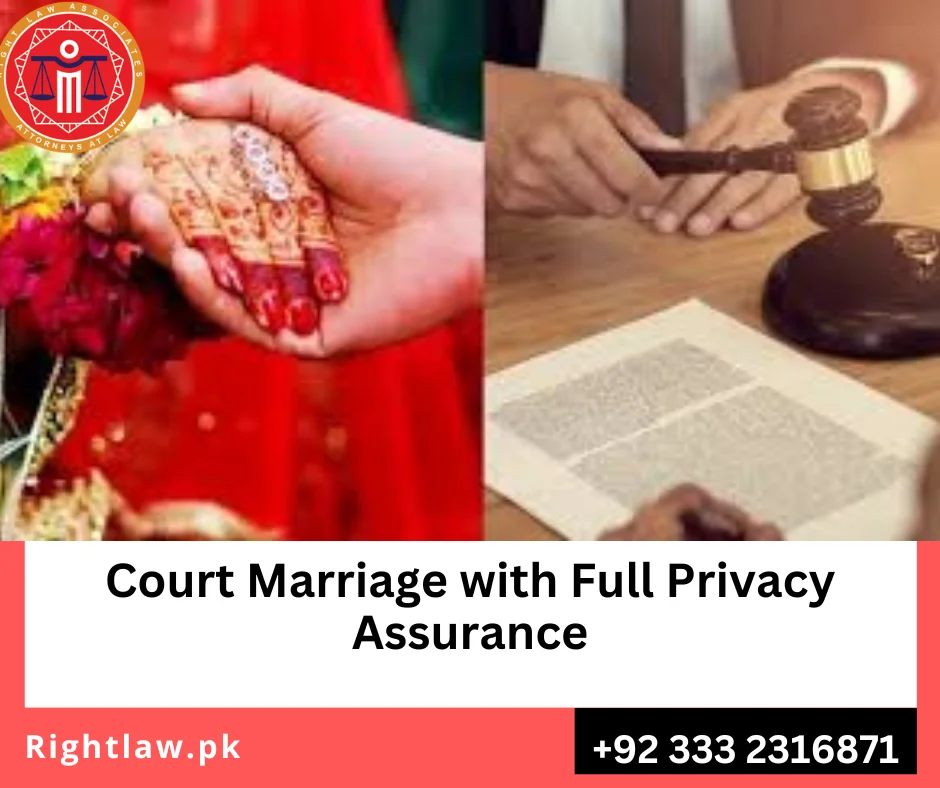 Privacy in court marriage