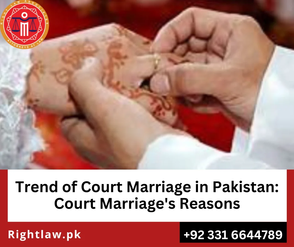 Court marriage requirements in Pakistan