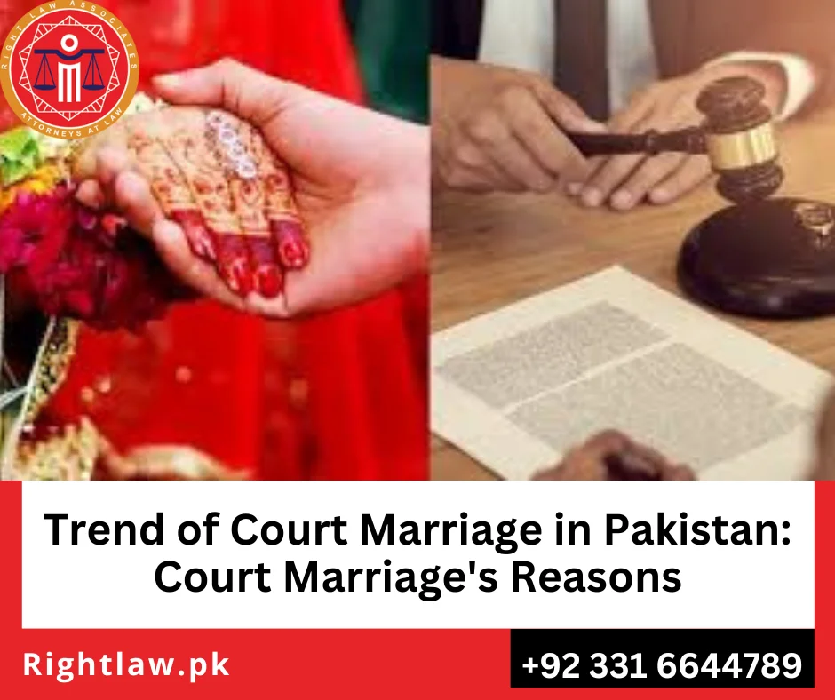 Legal procedure for court marriage in Pakistan