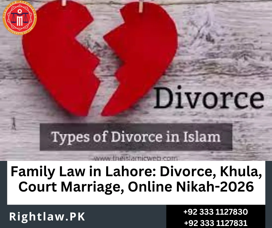 Family Law in Lahore | Divorce, Khula, Court Marriage & Online Nikah Lawyers 2 Family lawyer consulting couple in Lahore