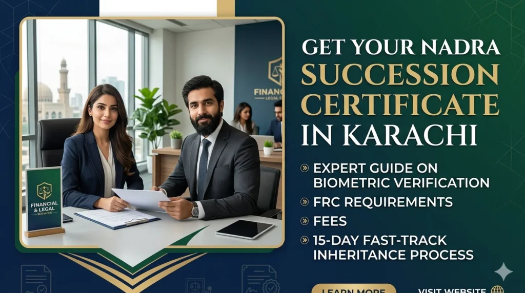 NADRA biometric verification for succession certificate Pakistan