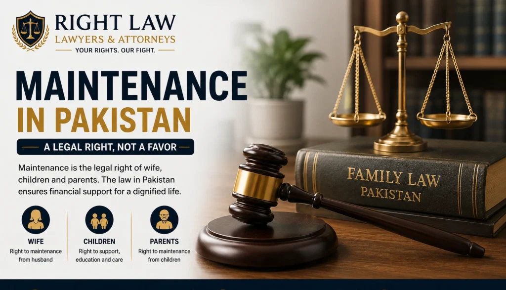 Family Court maintenance case in Pakistan – maintenance claim procedure